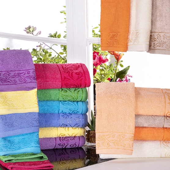 Jgo. Toallas 3 Piezas Luxor c/Borde Jacquard