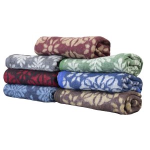 Frazadas Campo Lindo Jacquard Golden Flores