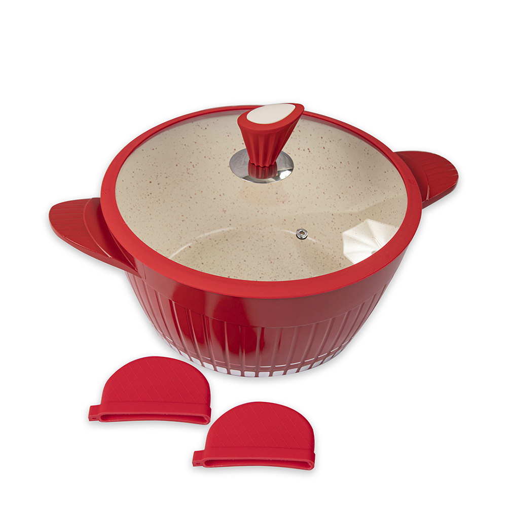 Olla Die Cast con Fondo Marmolado (6 Litros) DOTS - Línea Di Burano - Imagen 6