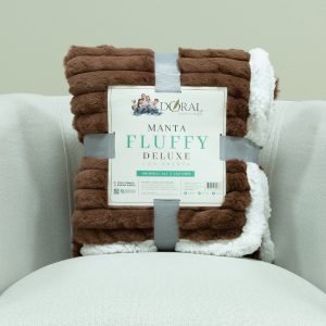Manta Fluffy Deluxe con Sherpa