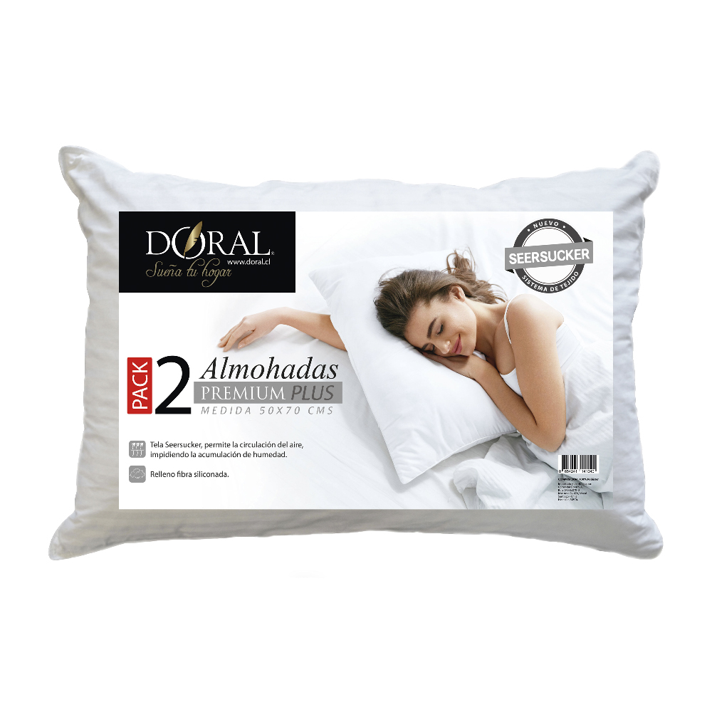 Pack 2 Almohadas Premium Seersucker