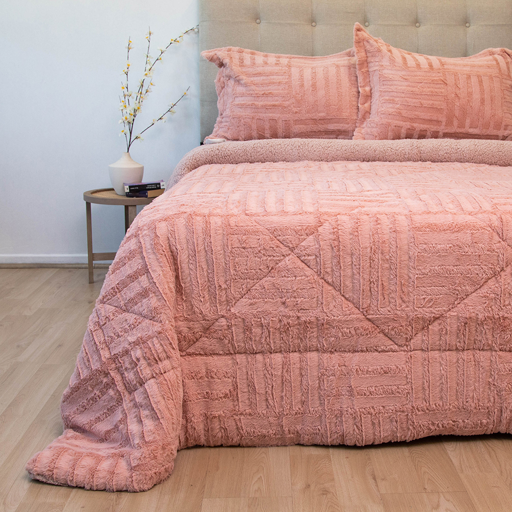 Cubrecama Plush Deluxe con Sherpa - Coleccion Senses - Imagen 5