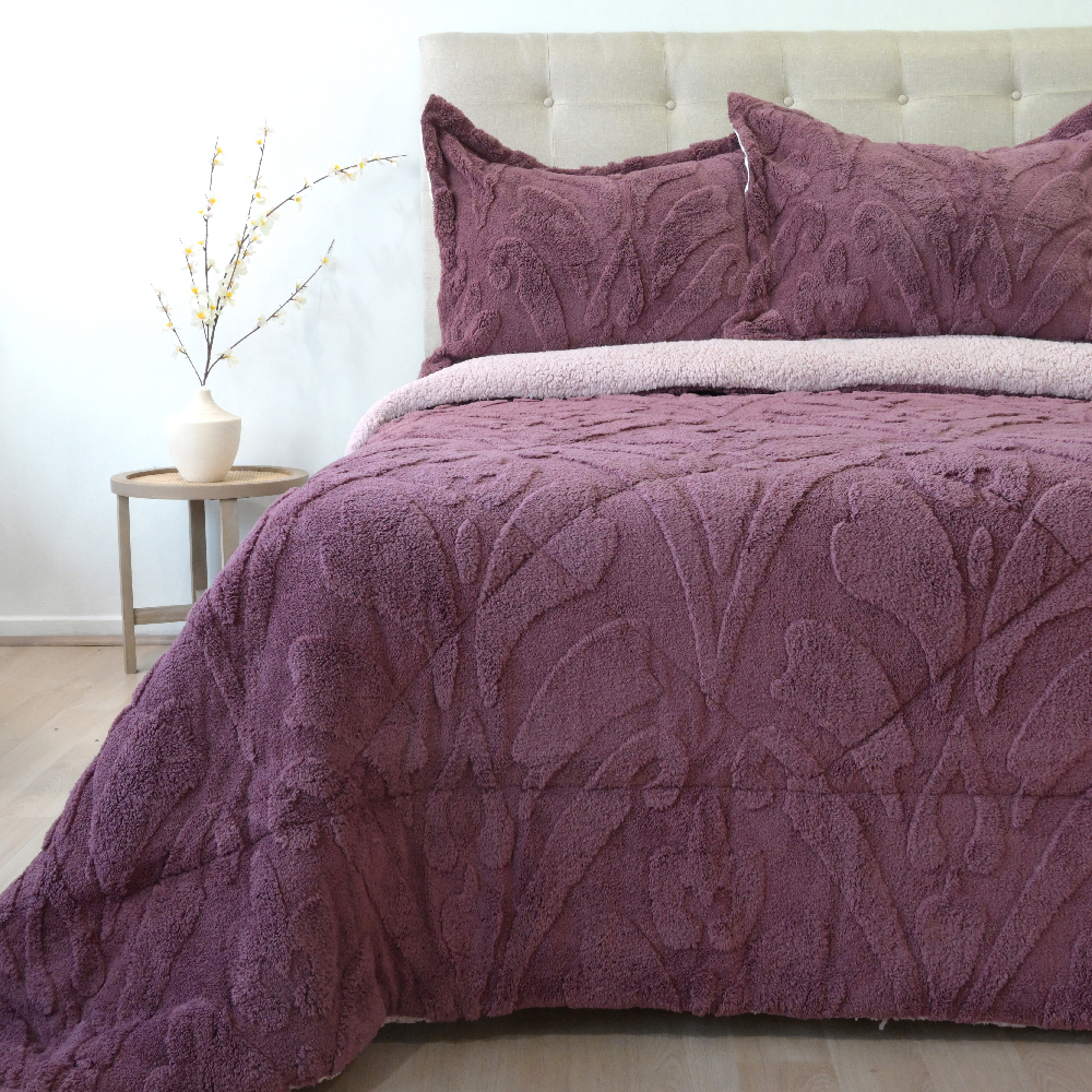 Cubrecama Jacquard Deluxe con Sherpa - Imagen 5