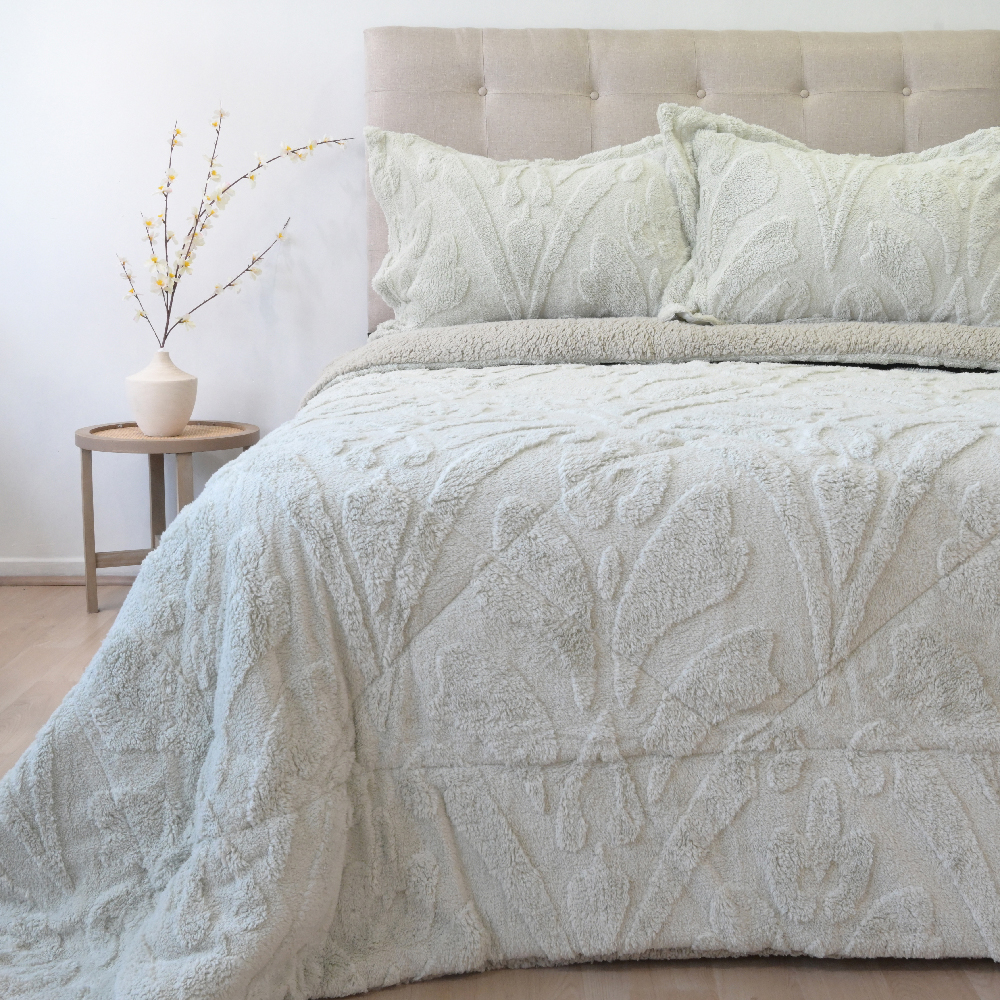 Cubrecama Jacquard Deluxe con Sherpa - Imagen 6