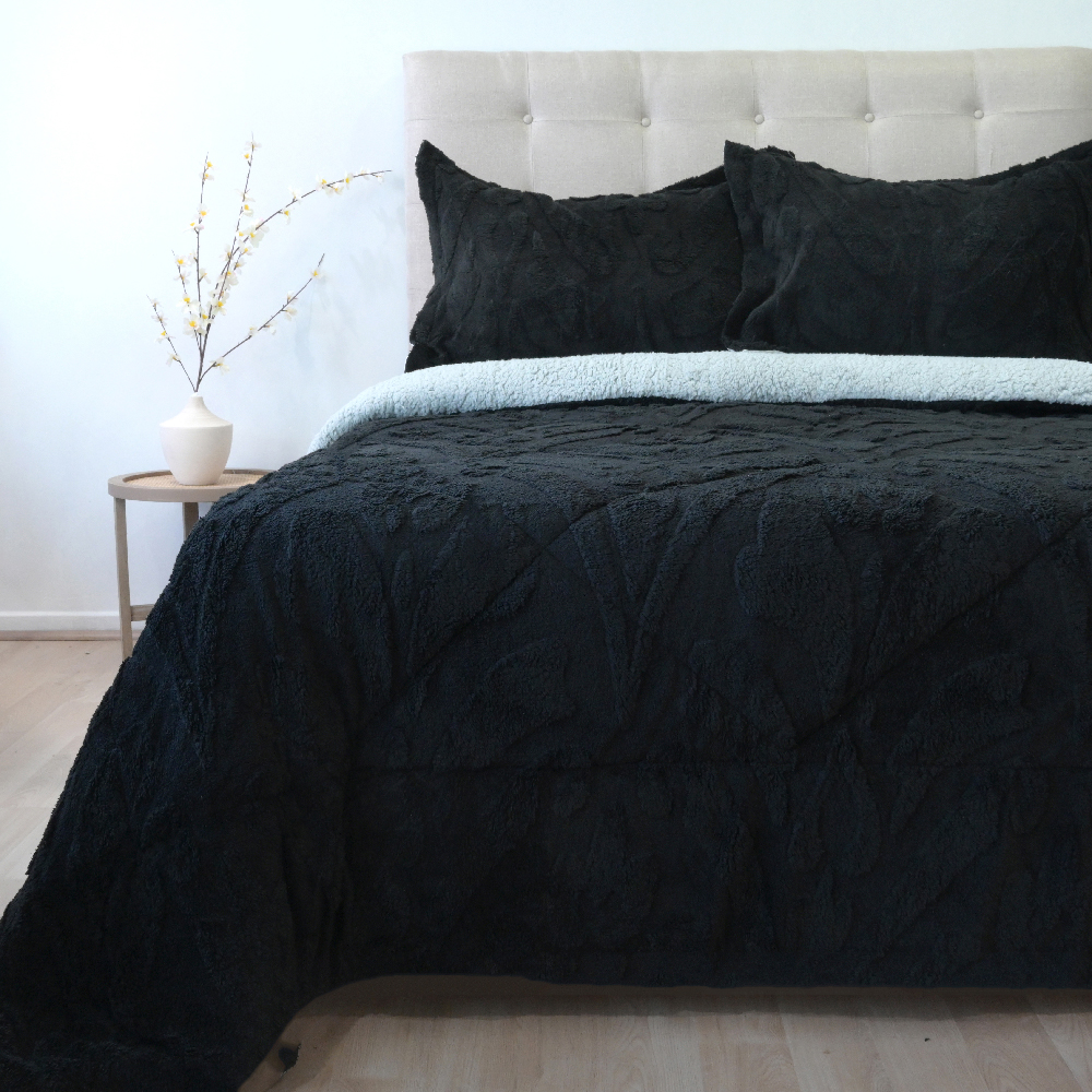 Cubrecama Jacquard Deluxe con Sherpa - Imagen 7