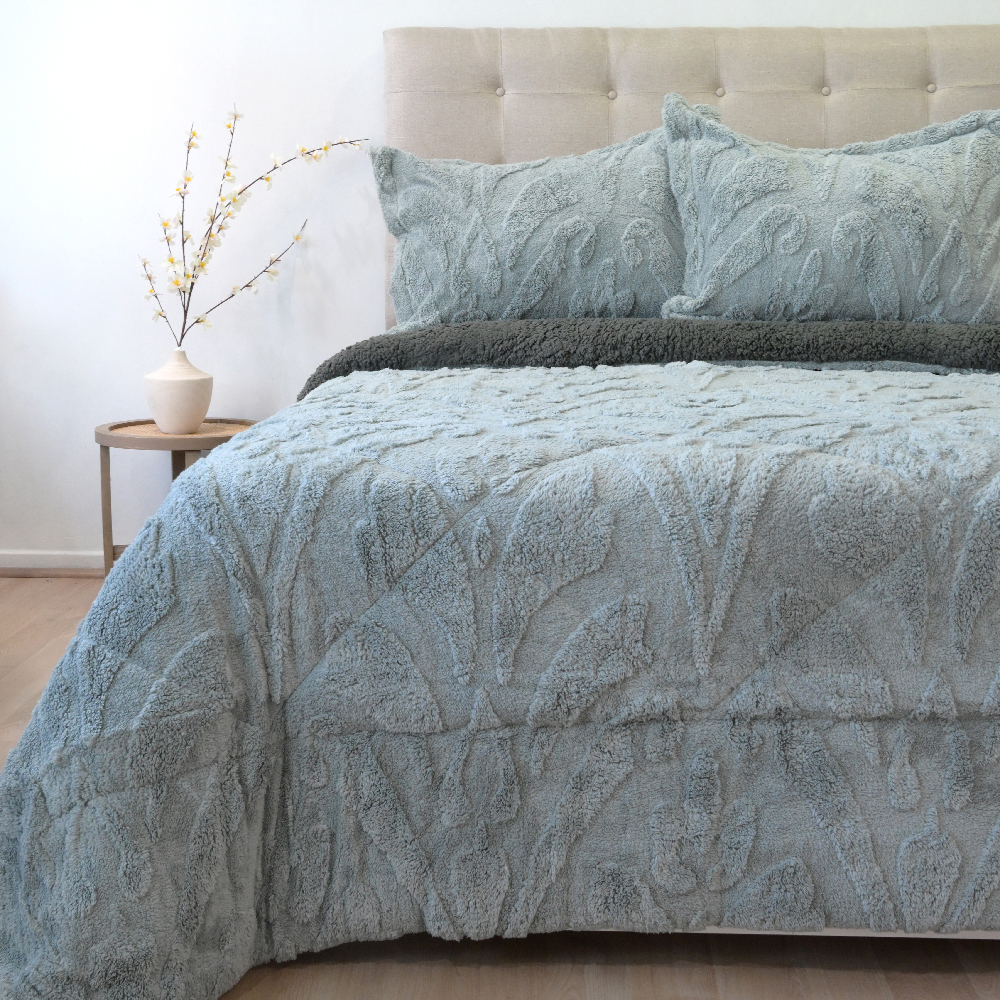 Cubrecama Jacquard Deluxe con Sherpa - Imagen 8