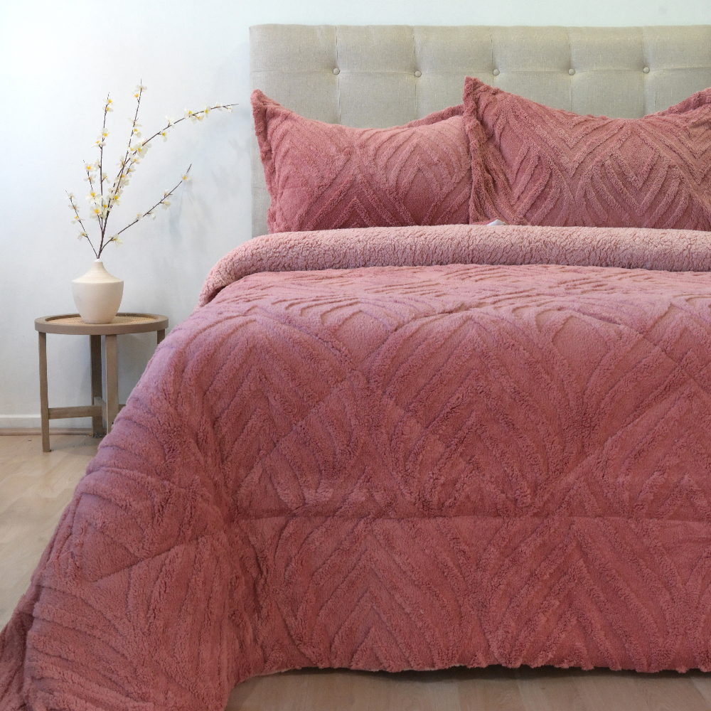 Cubrecama Jacquard Deluxe con Sherpa - Imagen 11