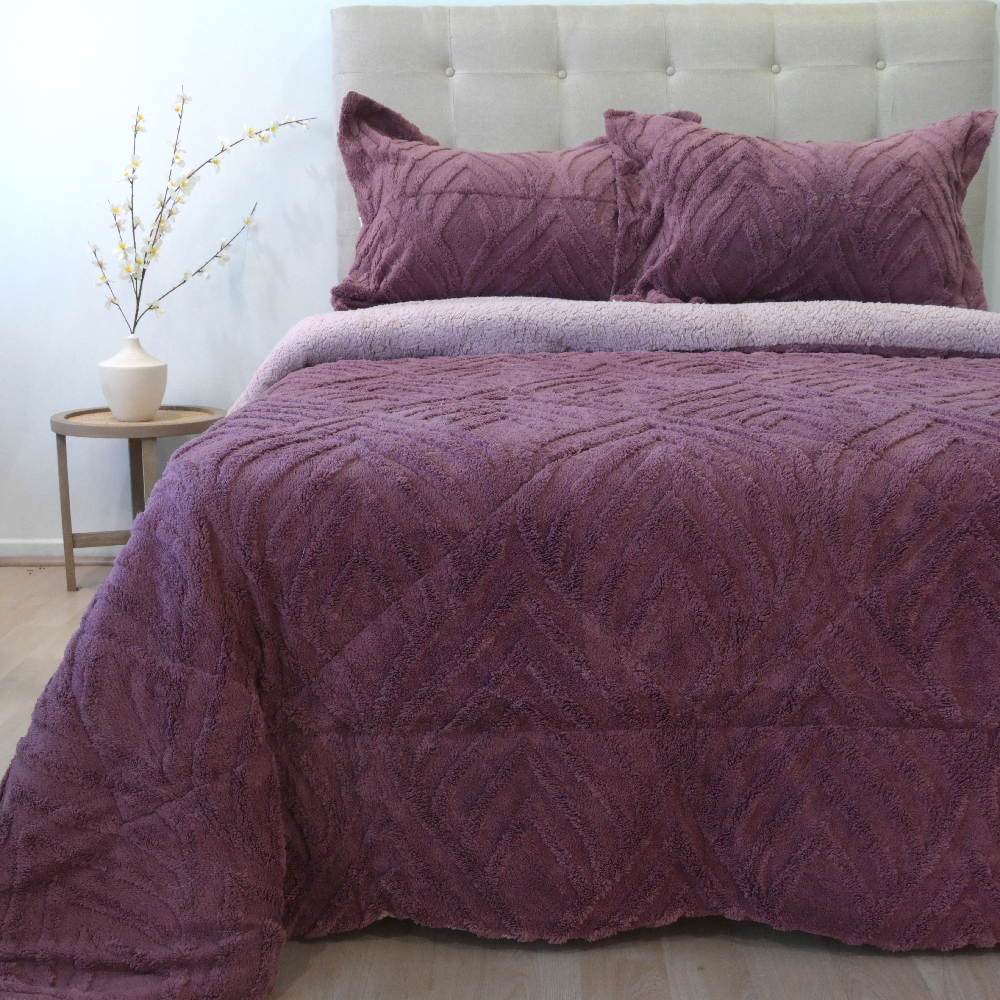 Cubrecama Jacquard Deluxe con Sherpa - Imagen 13