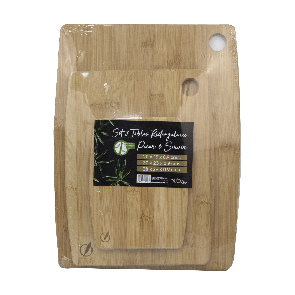 Set 3 Tablas Rectangulares Picar y Servir - Imagen 2
